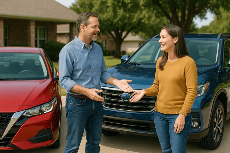 Driver comparing GEICO auto insurance against competitors